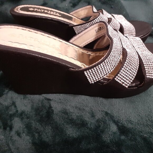 SPRING STEP PATRIZIA SPARKLE WEDGE HEEL SUNRAY NEW - Picture 5 of 15